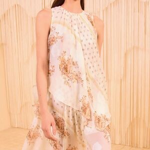 White Silk Chiffon Dress